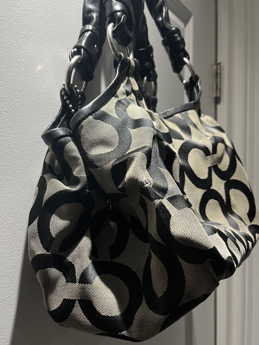 Coach Canvas Shoulder Bag - Picture 4 of 14